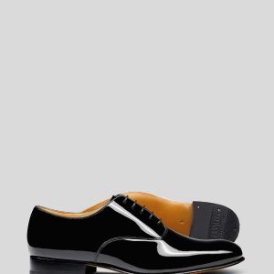 FOSSE3577 Black Patent Oxford Shoes