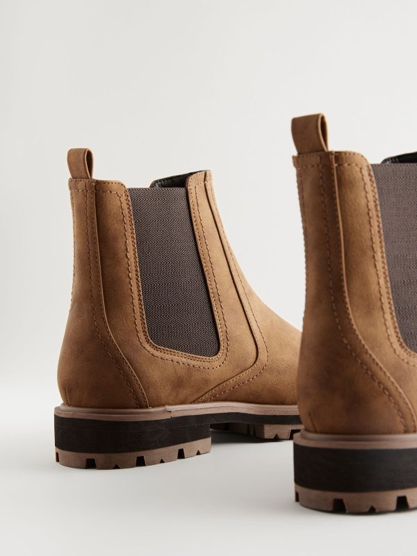 FOSSE3589 Tan Brown Standard/Wide Chelsea Boots - Image 6
