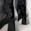 FOSSE3588 Black Block Heeled Ankle Boots - Image 9