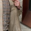 FOSSE3536 Neutral Faux Suede Zip Through Collared Shacket - Image 6