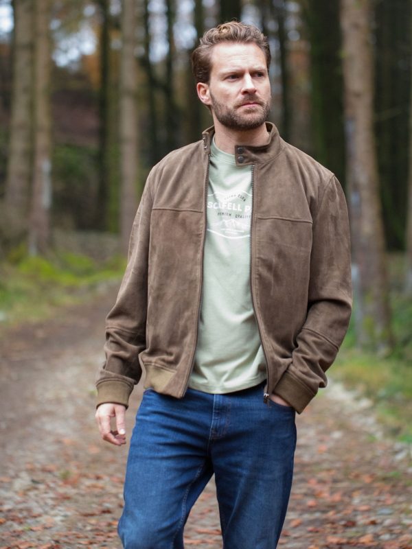 FOSSE3541 Leather Brown Hayton Jacket - Image 2