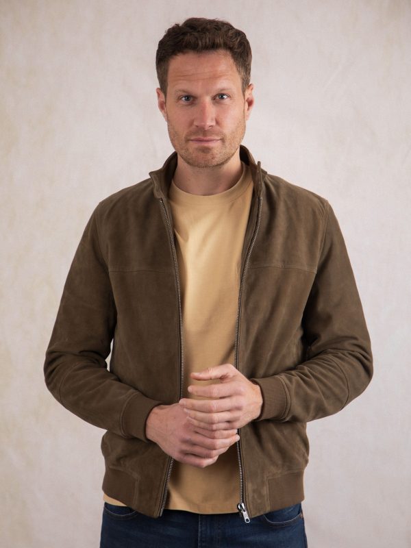 FOSSE3541 Leather Brown Hayton Jacket - Image 3