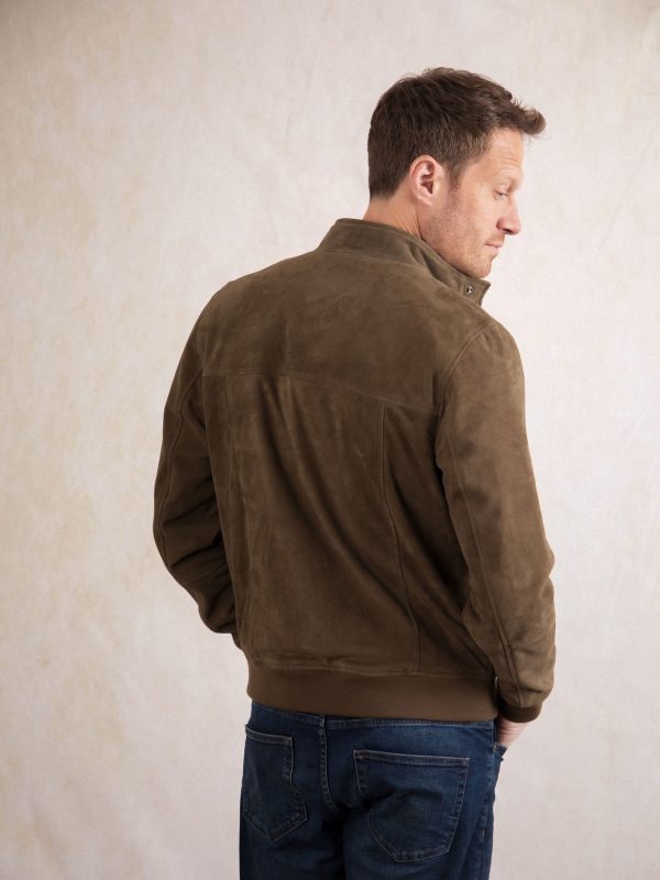 FOSSE3541 Leather Brown Hayton Jacket - Image 4