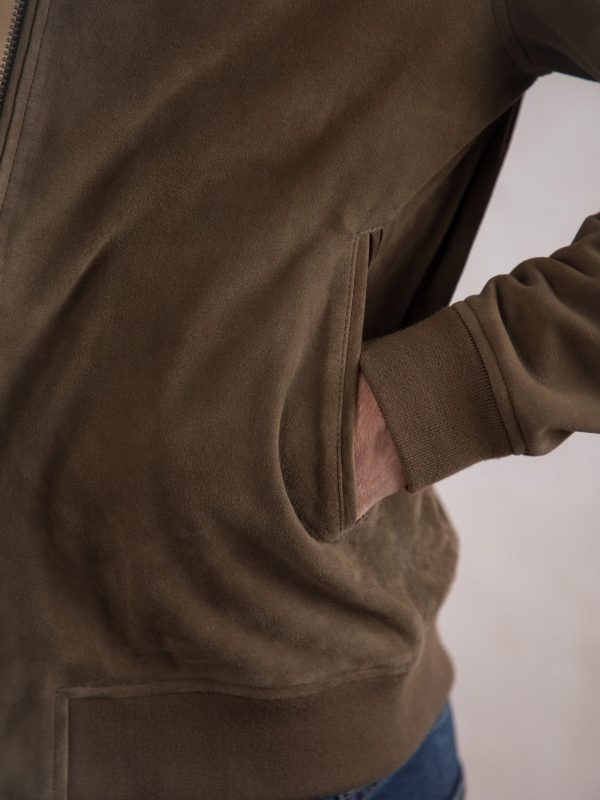 FOSSE3541 Leather Brown Hayton Jacket - Image 5