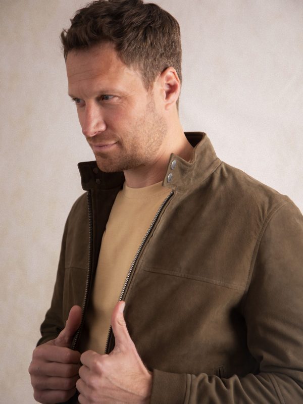 FOSSE3541 Leather Brown Hayton Jacket - Image 6