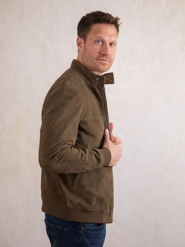 FOSSE3541 Leather Brown Hayton Jacket - Image 7